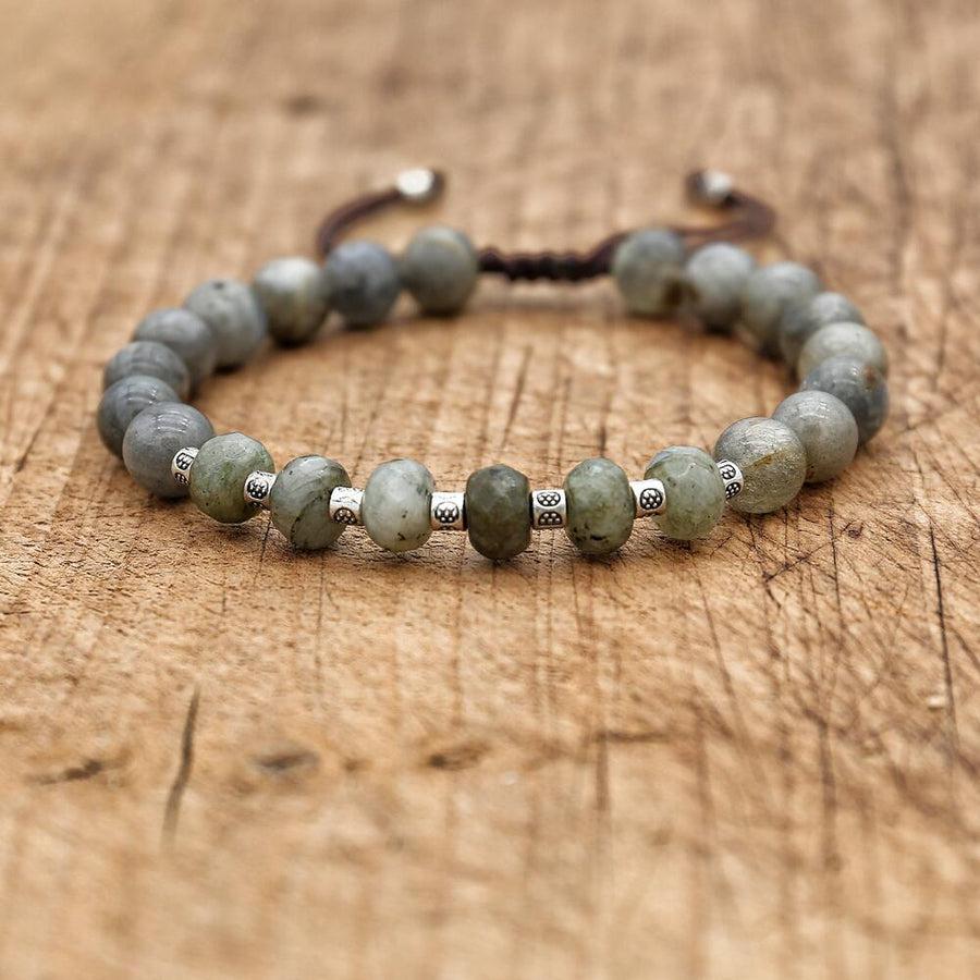 Bracelet en perles de Labradorite véritable