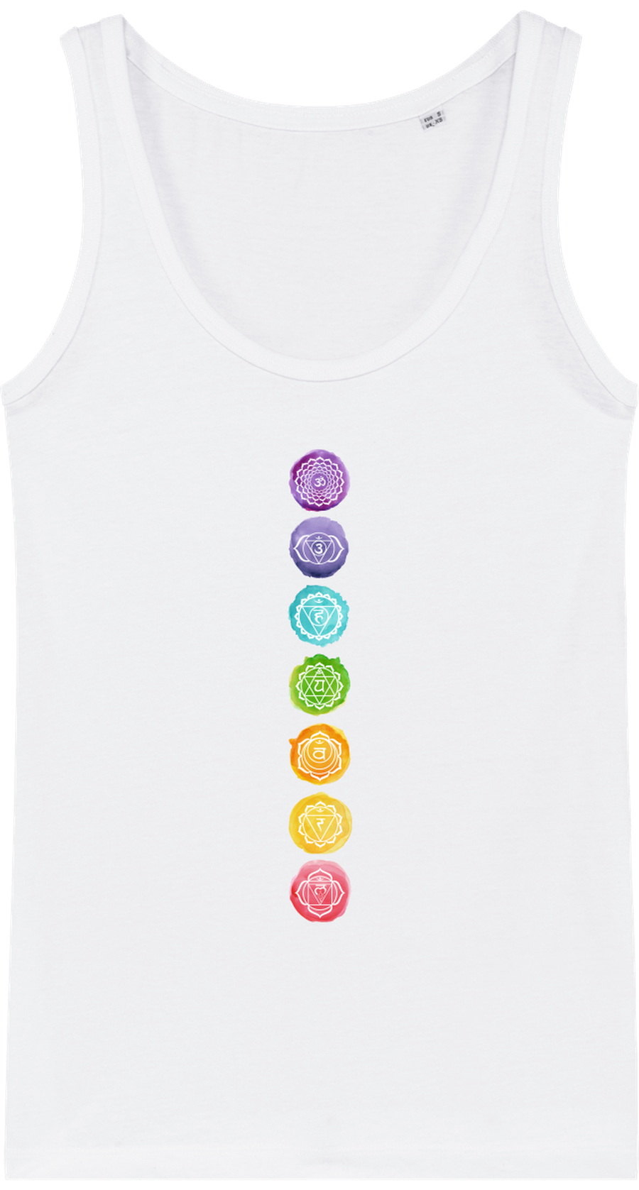 Débardeur en coton bio «Les 7 Chakras» pour Femme