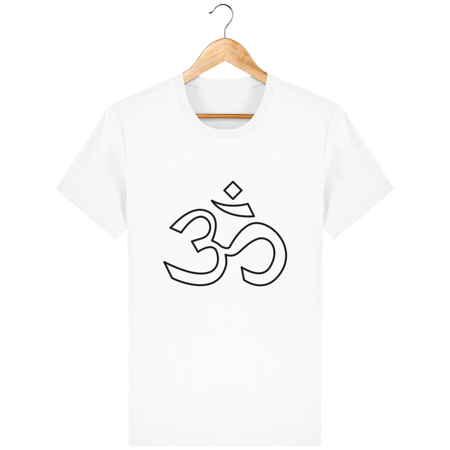 T-shirt en coton bio «Aum 3» pour homme, à col rond