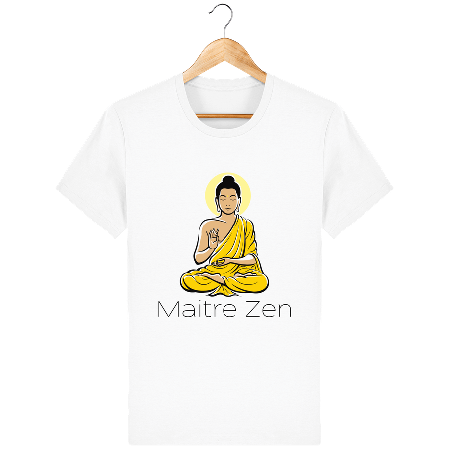 T-shirt en coton bio «Maitre Zen» pour homme, à col rond