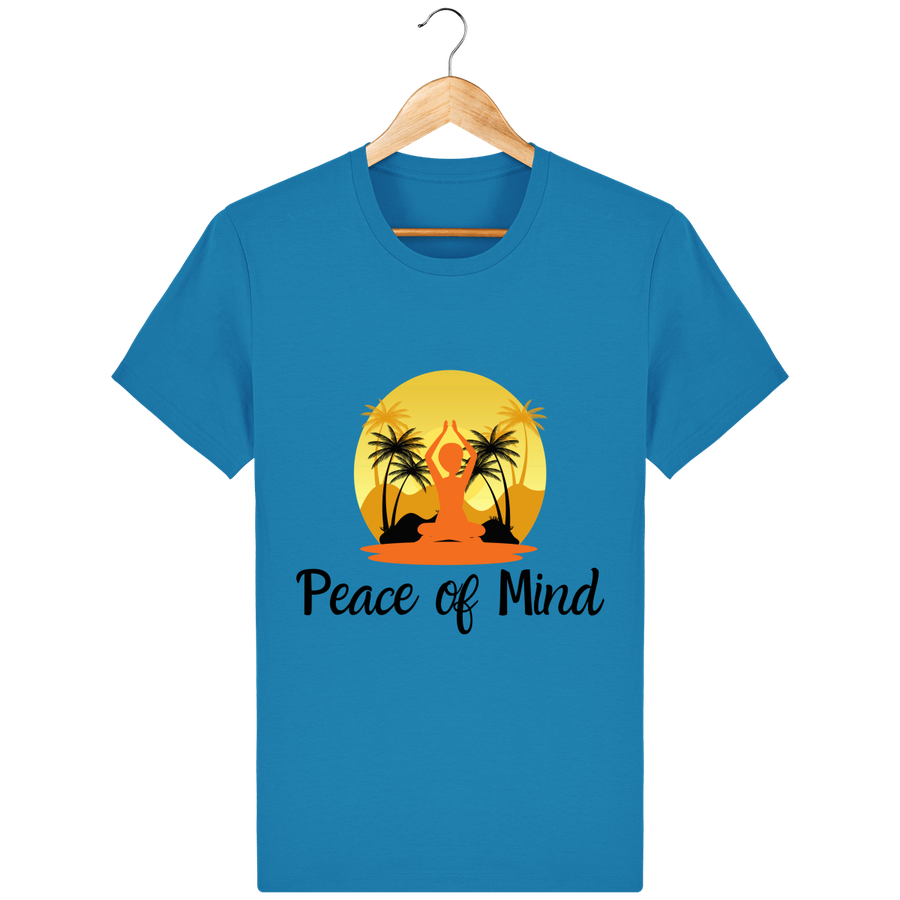 T-shirt en coton bio «Peace of Mind» pour homme, à col rond