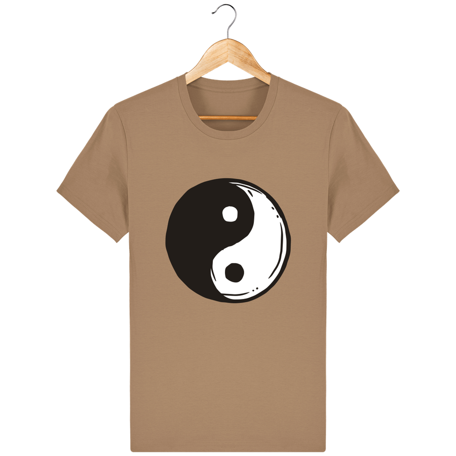 T-shirt en coton bio «Yin Yang 2» pour homme, à col rond