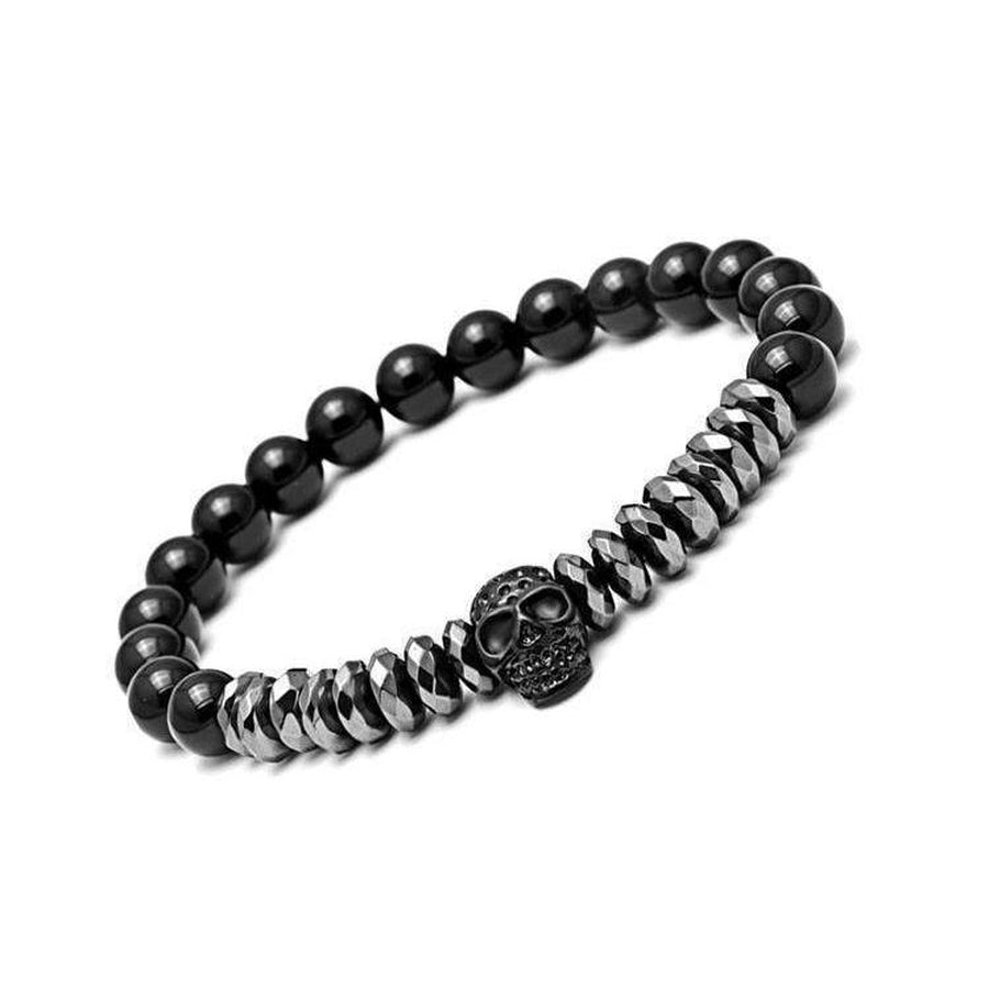 Bracelet de force pour homme Hematite - Titane